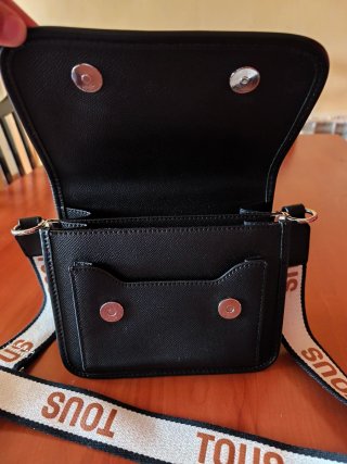 Bolso Tous Negro Correa Logo