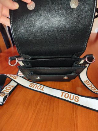 Bolso Tous Negro Correa Logo