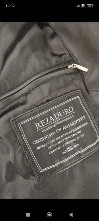 Cazadora Piel Auténtica Negra