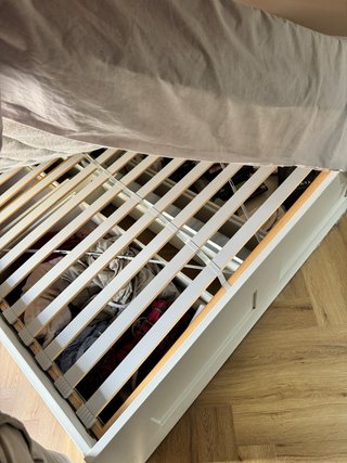 Cama doble Brimnes 140x200 con cajones