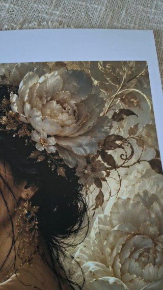 Ilustración A3 Papel Azul y Dorado