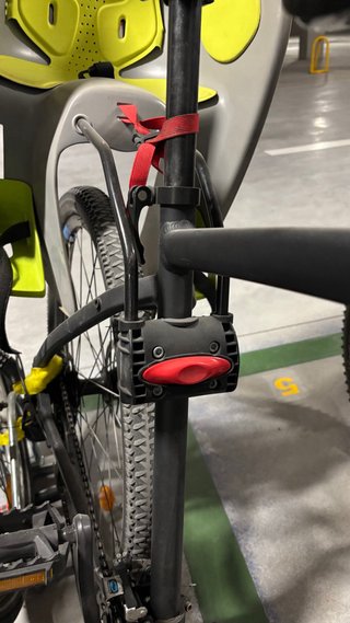 Silla Portabebés Bicicleta Gris/Amarillo