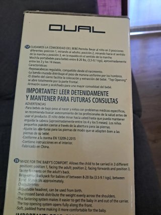 Mochila Porta Bebé Jane