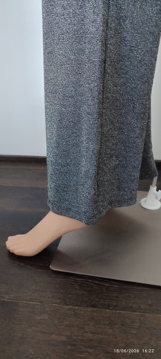 Pantaloni P. Ermini Lurex Argento