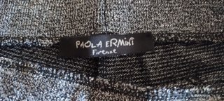 Pantaloni P. Ermini Lurex Argento