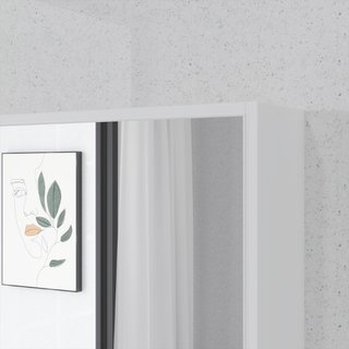 Armadietto Bagno con Specchio, Ripiani e Scaffale