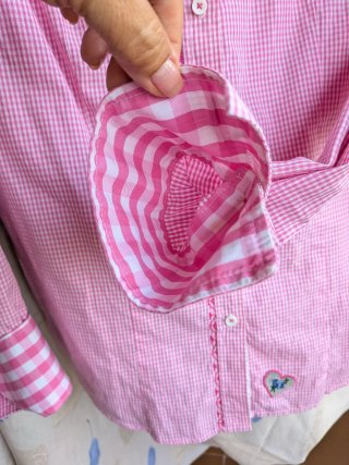 Camisa cuadros rosa Wallmann
