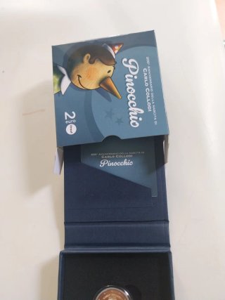 Moneta 2 euro Italia Pinocchio Proof 2026