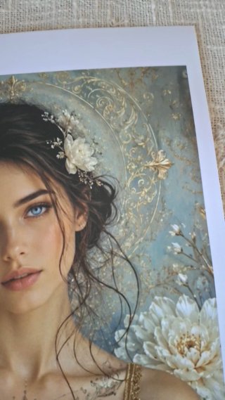Ilustración A3 Mujer Flores