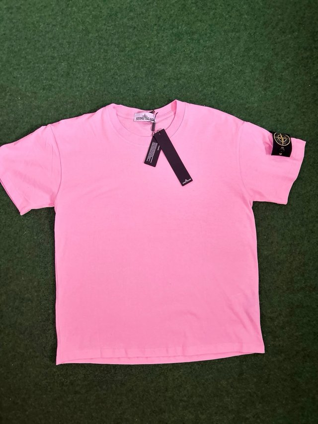 Conjunto Stone Island Rosa y Gris
