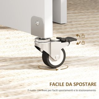 Tavolo da Pranzo Pieghevole per 2-4 Persone con 2