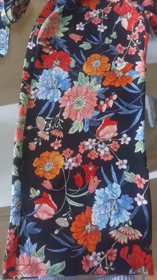 Pantaloni donna fantasia floreale