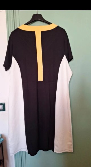 Abito curvy misto viscosa