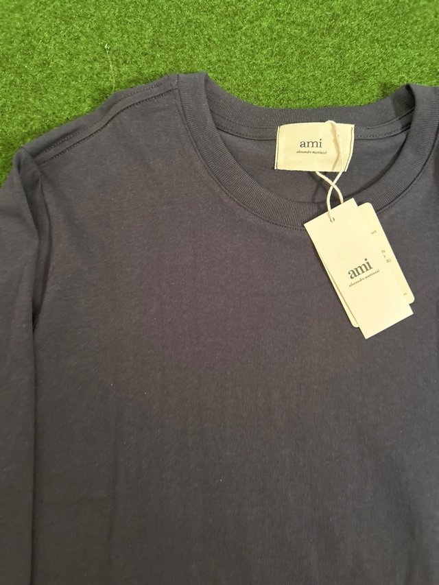 Camiseta Ami Paris manga larga azul