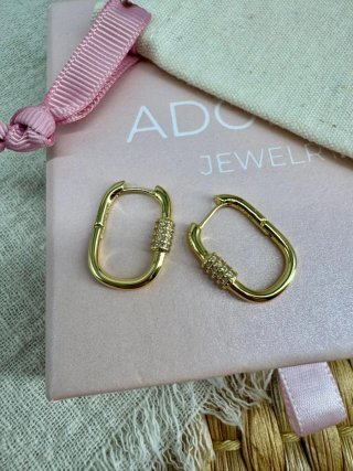 Pendientes plata 925 y baño de oro