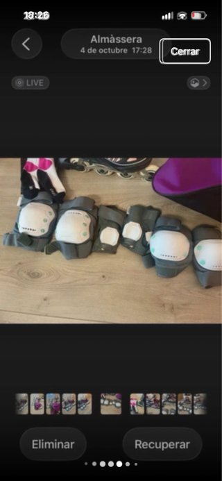 Patines en línea con bolsa y protecciones t36/38