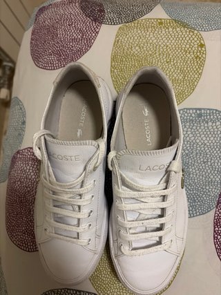 Bambas Lacoste blancas talla 36