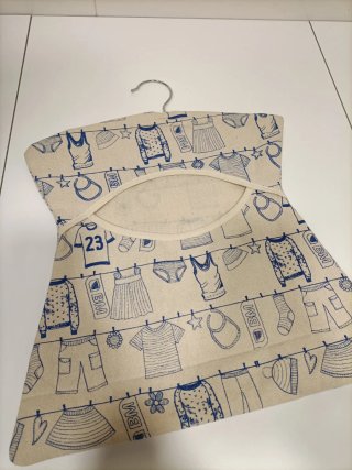 Bolsa para pinzas de tela con estampado