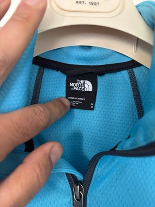 The North Face maglietta blu e grigia