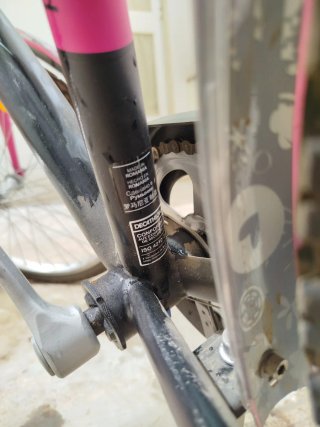 Bicicleta BTWIN infantil/juvenil negra y rosa