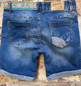Shorts vaqueros Desigual con parches