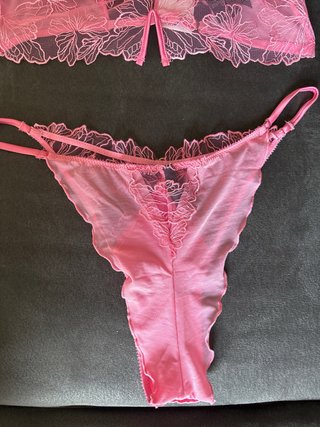 Conjunto lencería Women’secret rosa encaje