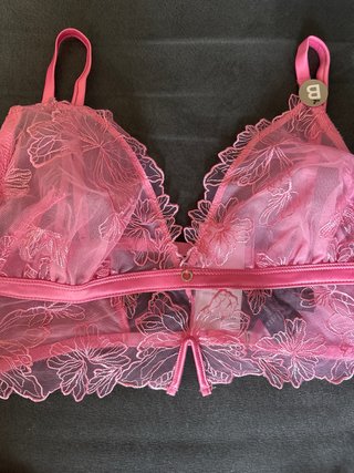 Conjunto lencería Women’secret rosa encaje