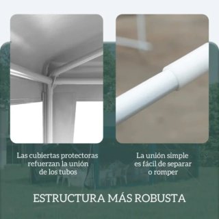 Carpa de jardín blanca