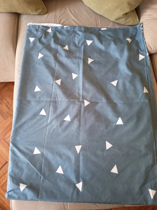 Funda nórdica azul y blanca