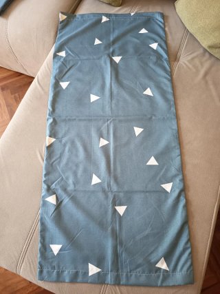 Funda nórdica azul y blanca