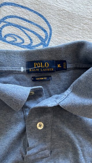 Polo Cropped Elástico Gris Melange - Talla XL