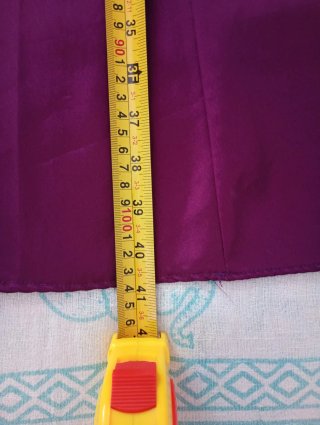 Falda larga morada de fiesta