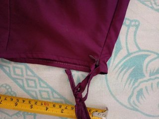 Falda larga morada de fiesta