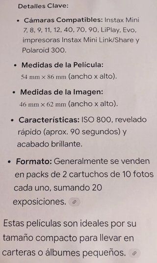 Lote 6 Packs Fuji Instax Mini 20 Hojas