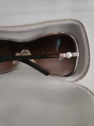 Chanel Gafas de Sol Marrones y Beige
