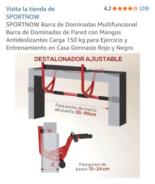 Barra de dominadas multiagarres