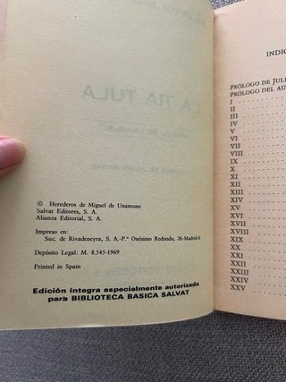 Libro La tia Tula