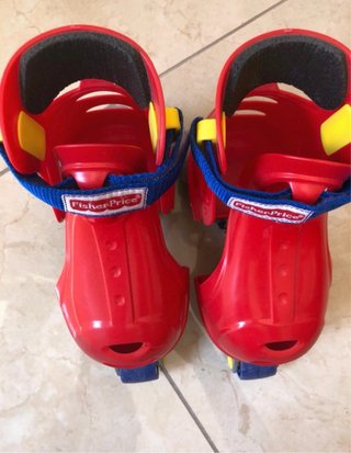 Pattini Fisher Price Bambino Regolabili Rossi Blu