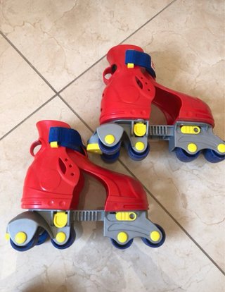 Pattini Fisher Price Bambino Regolabili Rossi Blu