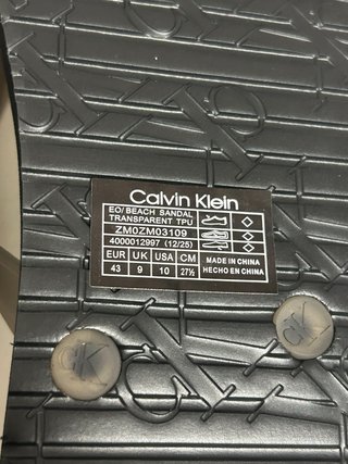 Infradito Calvin Klein Uomo Nere Tg. 43
