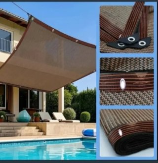 Toldo Vela Malla Sombra Rectangular 3X4