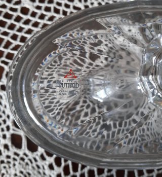 Centrotavola cristallo e argento con coperchio