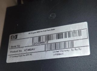 Ordenador HP Negro