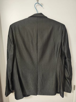 Traje completo hombre talla 54 gris y lila