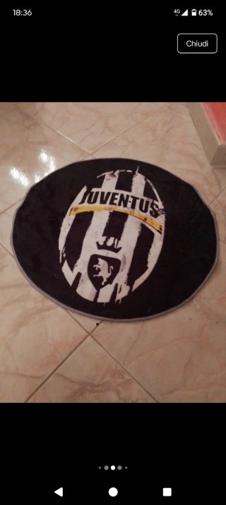 Tappeto Juventus 60x60cm