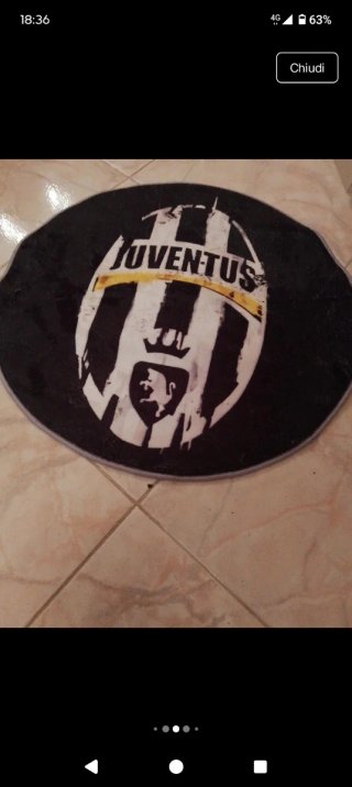 Tappeto Juventus 60x60cm