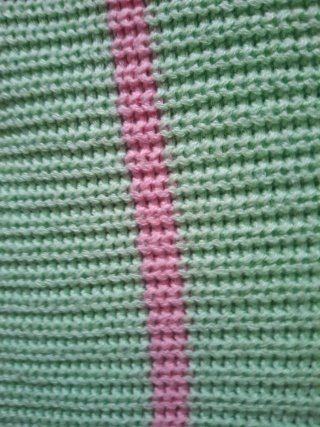 Jersey de rayas verde y rosa