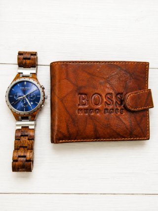 Reloj Feel Wood Azul y Marrón