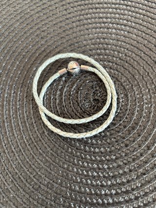 Pulsera Pandora Cuero Trenzado Doble