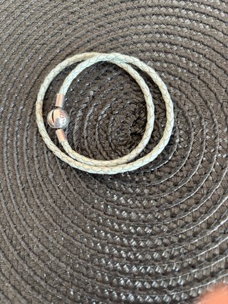 Pulsera Pandora Cuero Trenzado Doble